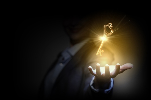 Magical Key that represents paragraph