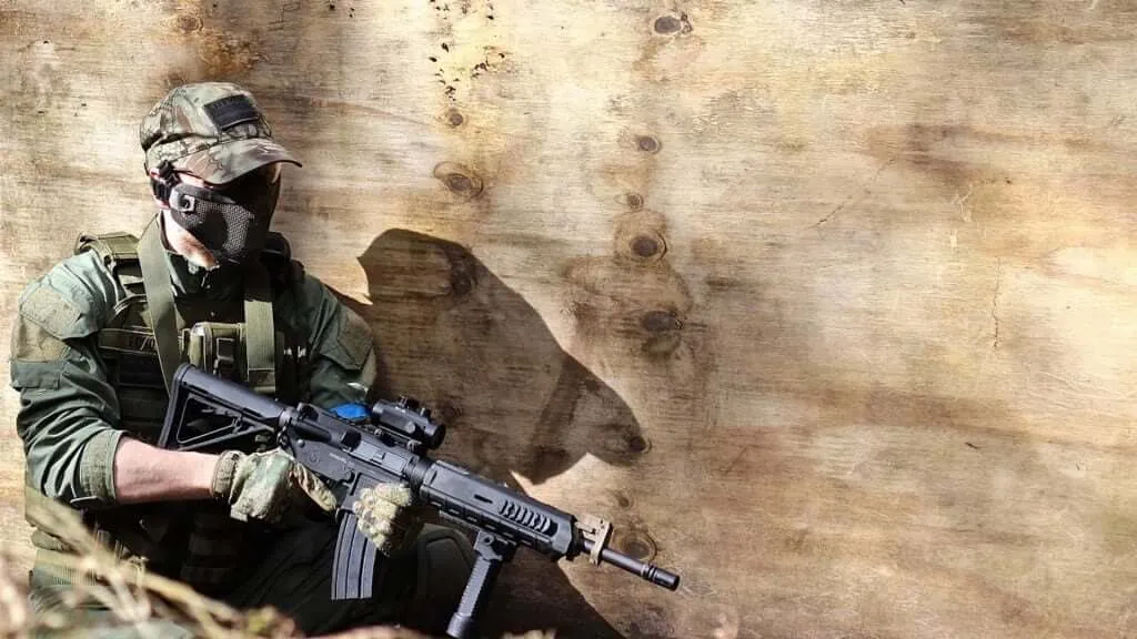 Somewhere in the Scottish Airsoft field