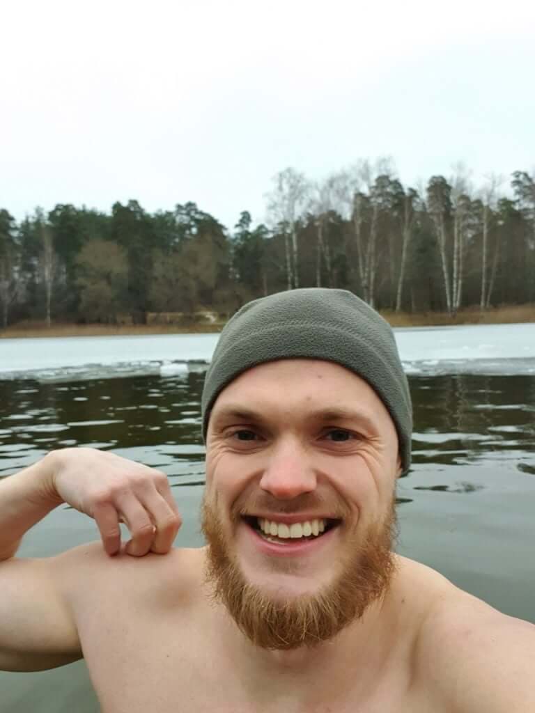 This is the expression after 1 minute of swimming
