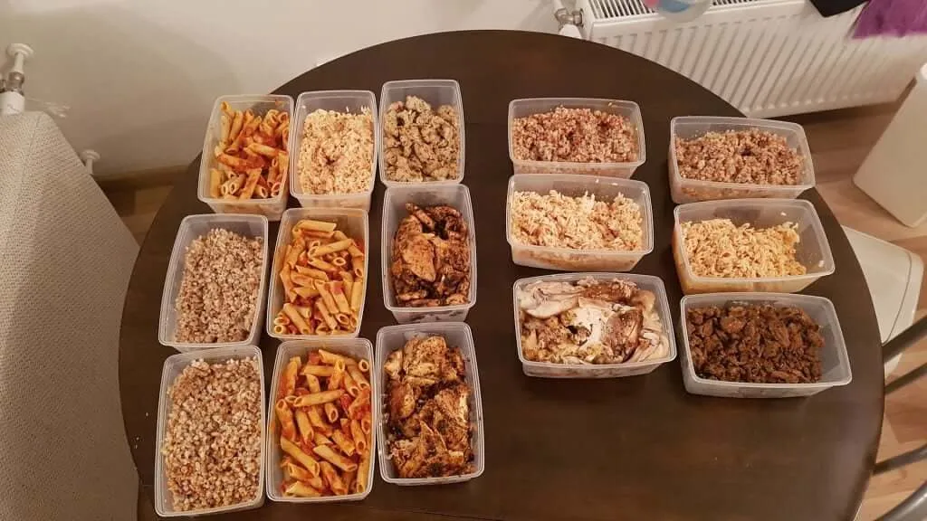 It was mixture of pasta, rice and buckwheat. And a lot of meat.