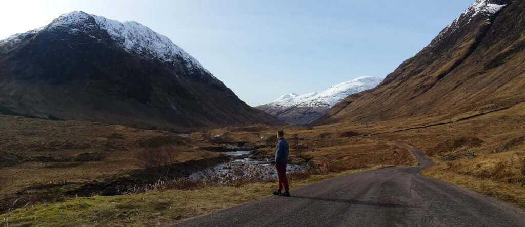 Scottish highlands landscape