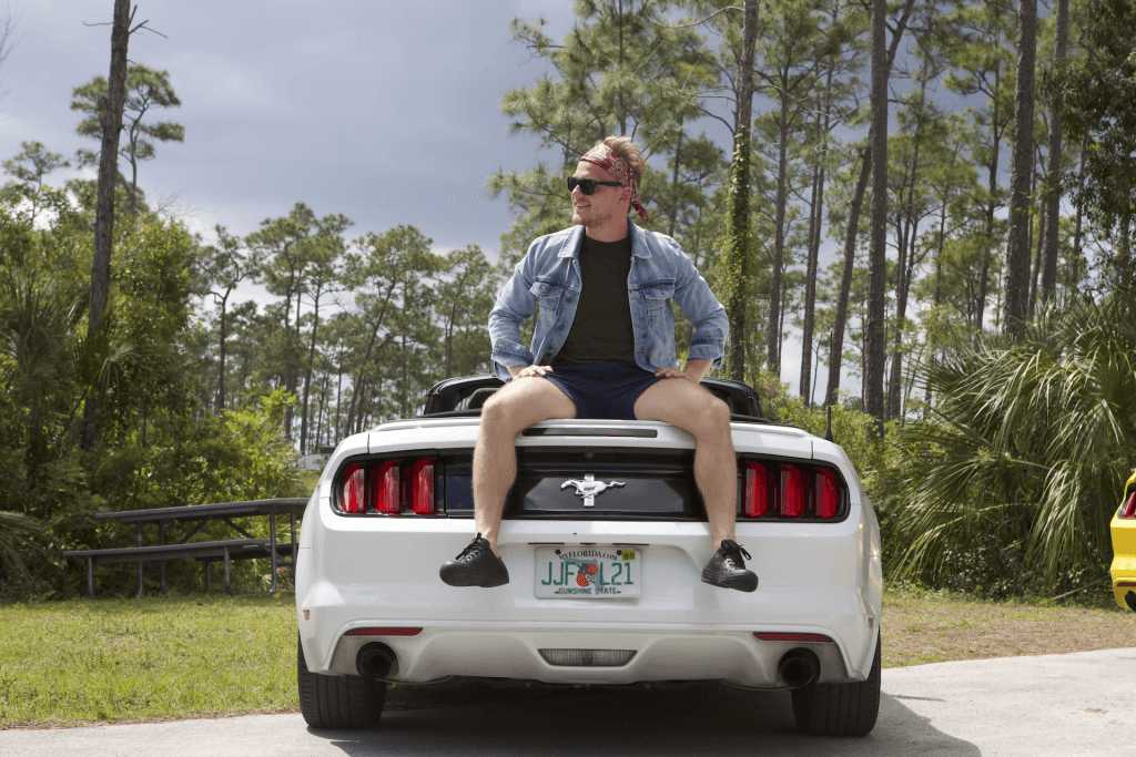 White mustang