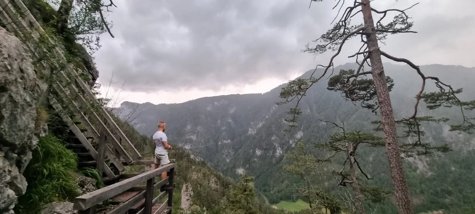 Right before rain, wind, and lightning. The view was fabulous