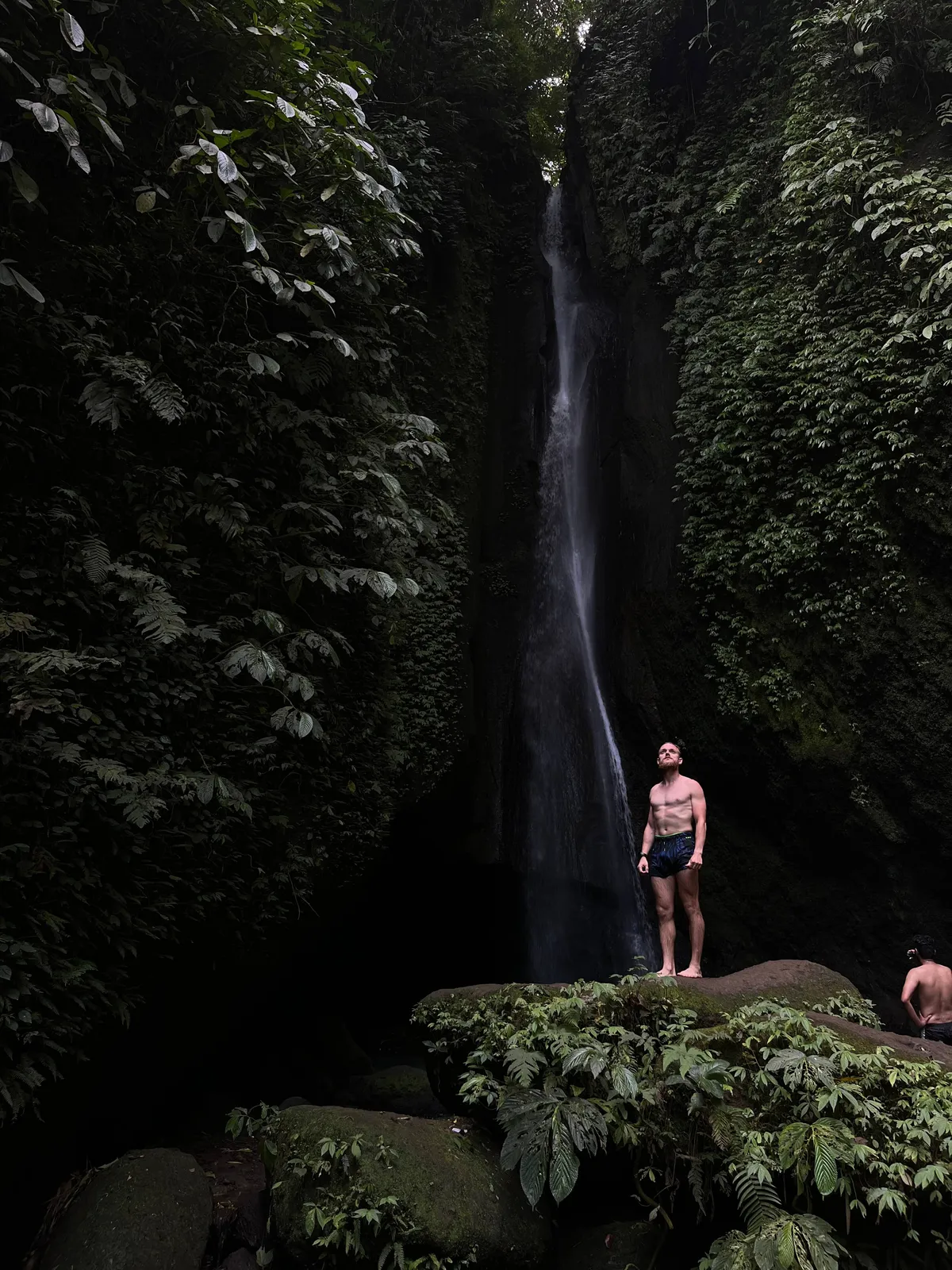 Dark waterfall