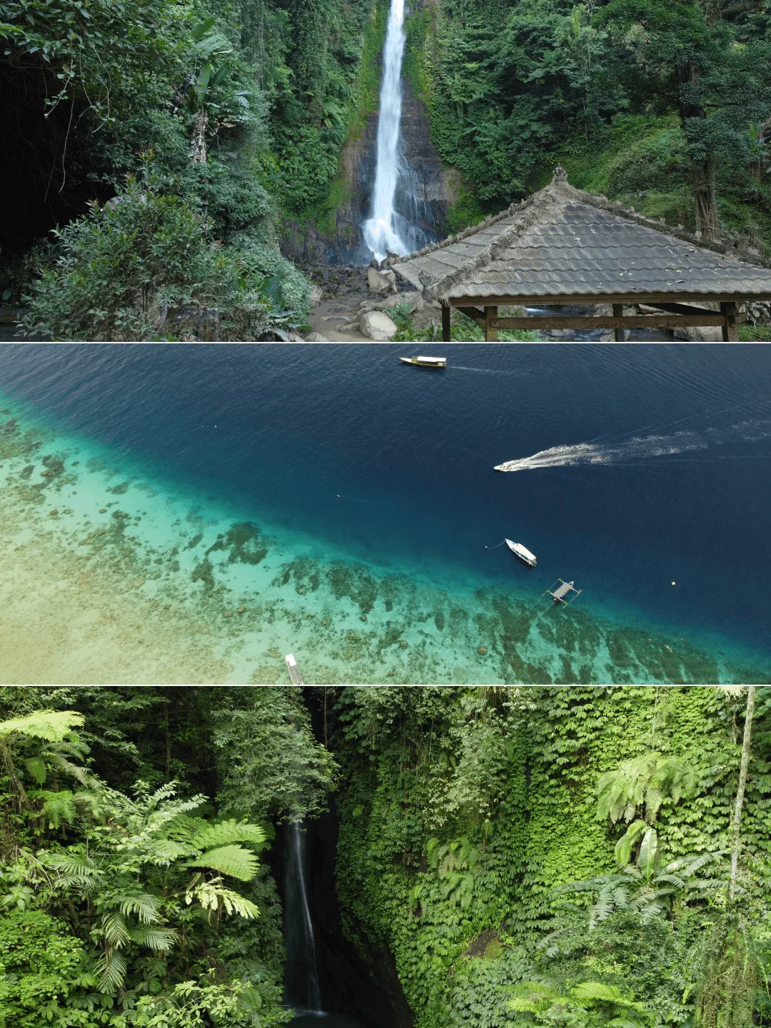 Drone waterfalls