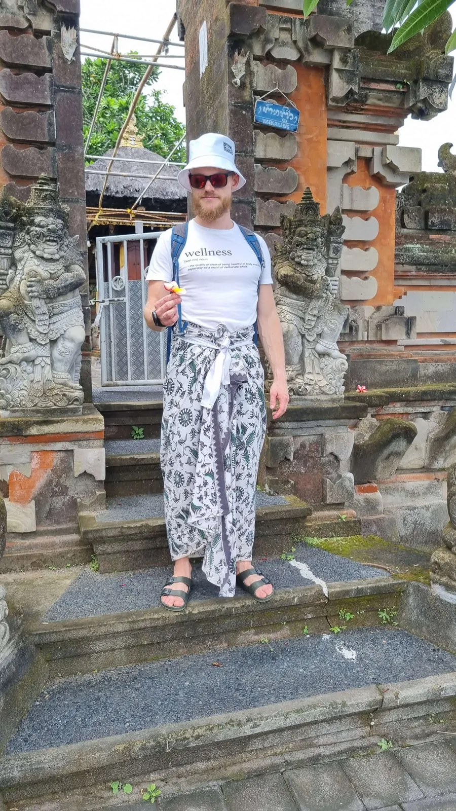 Temple in traditional dress