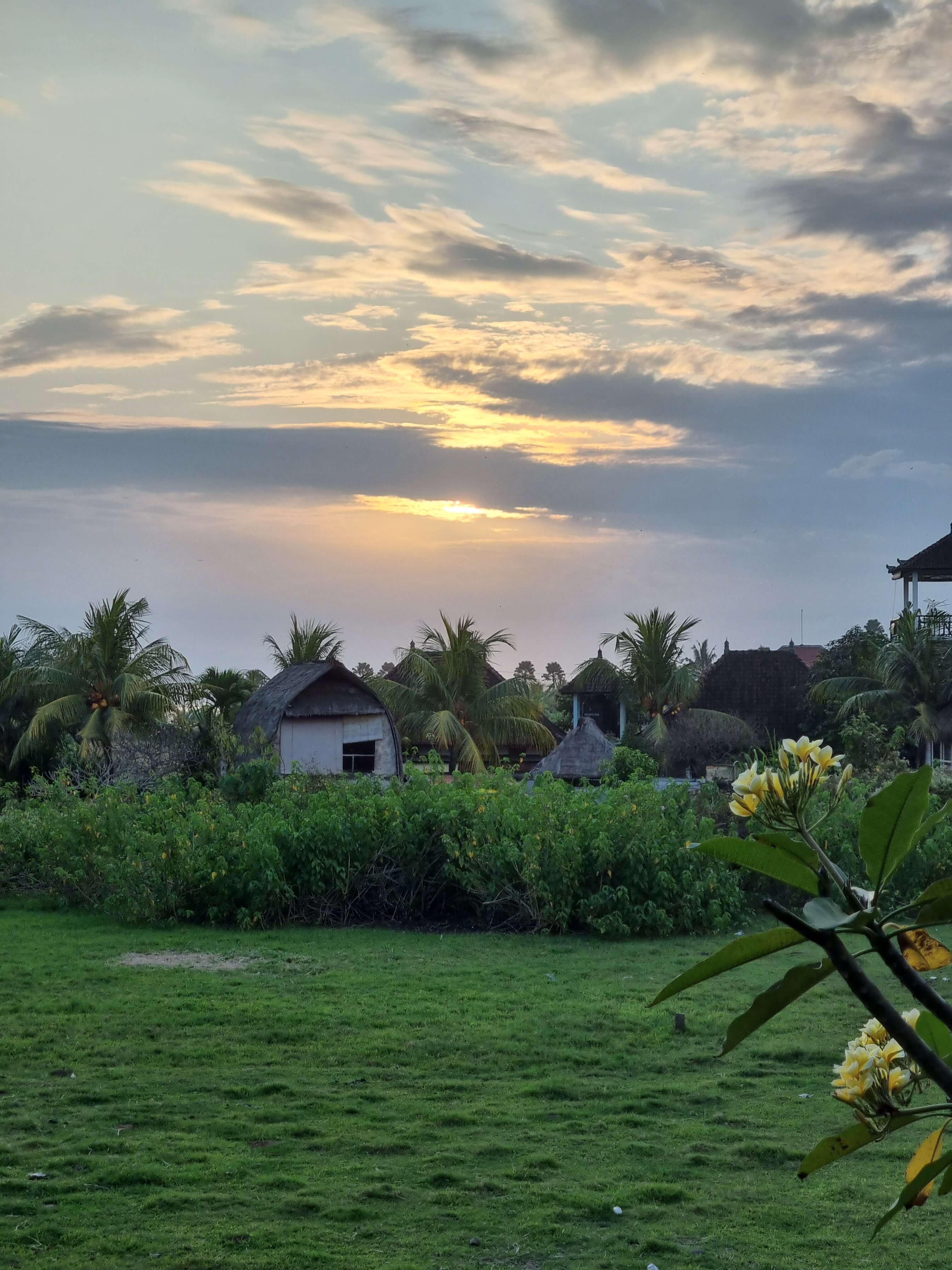Village sunset