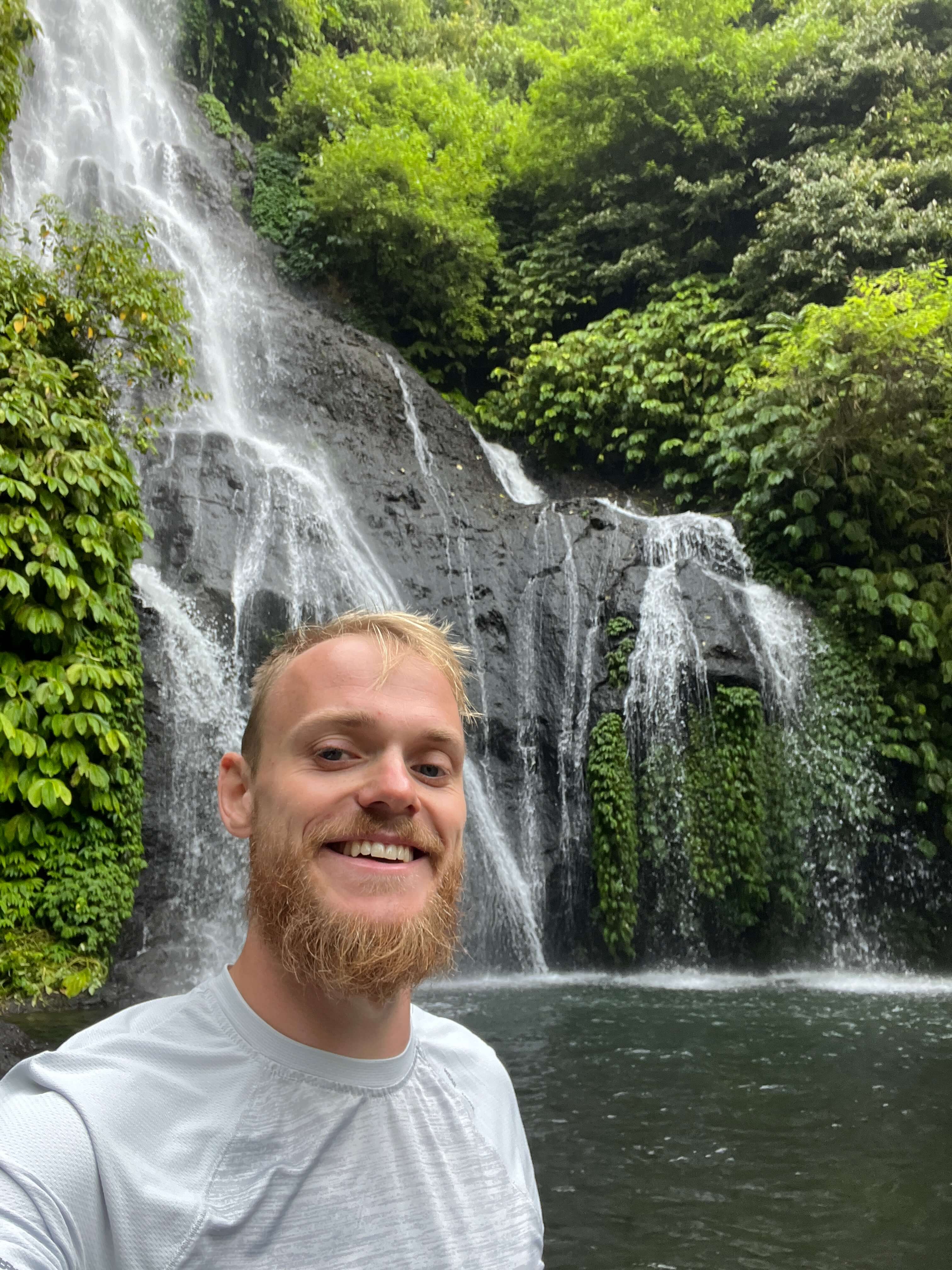 Waterfall selfie