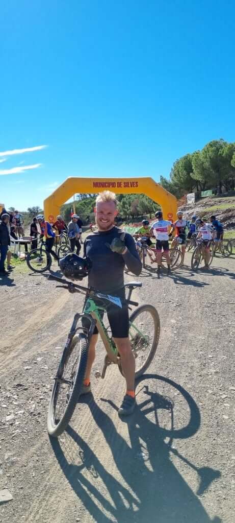 Crossing the finish line