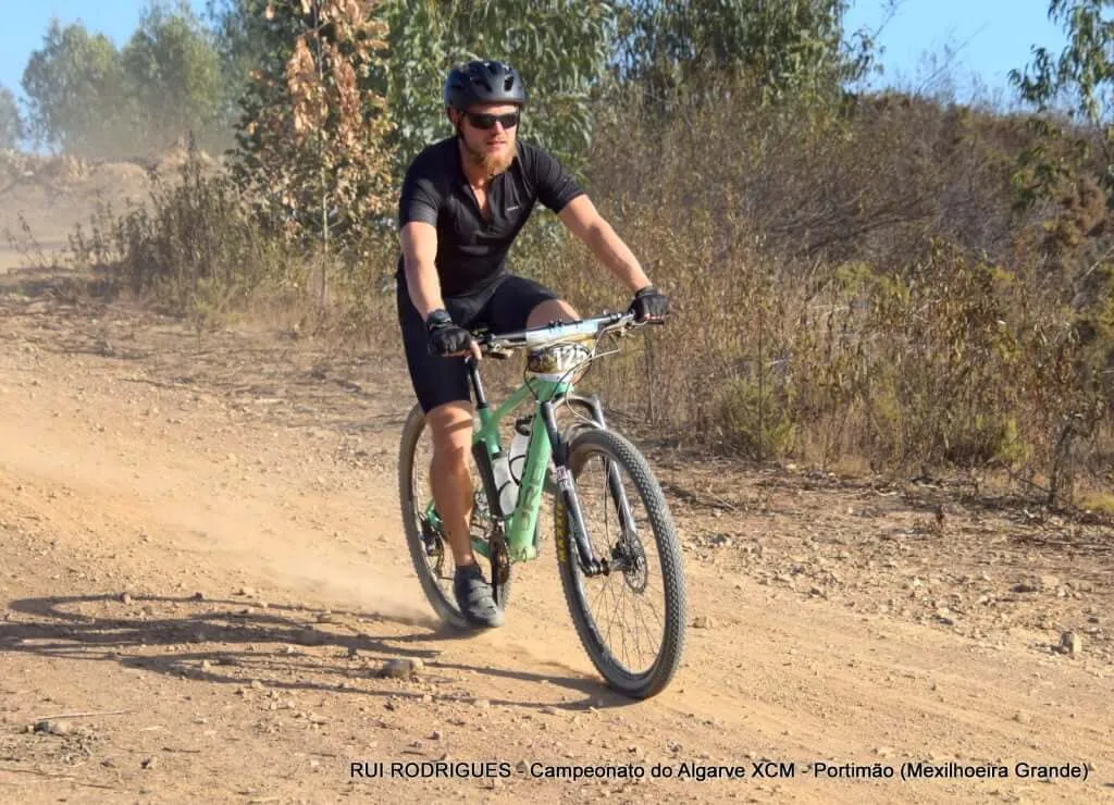 Riding on trail
