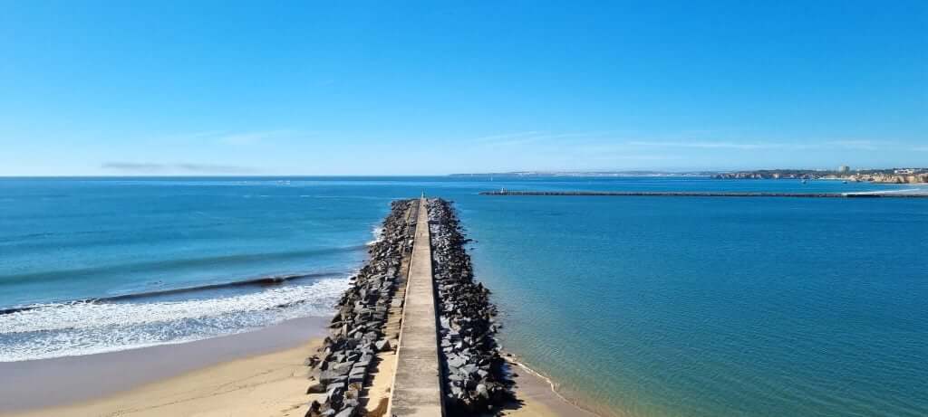 Coastal cliffs near Portimao