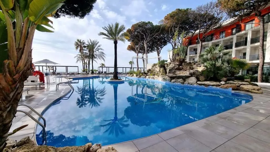 Pool area view