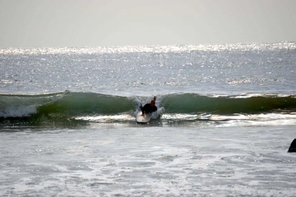 Surfing action shot 2