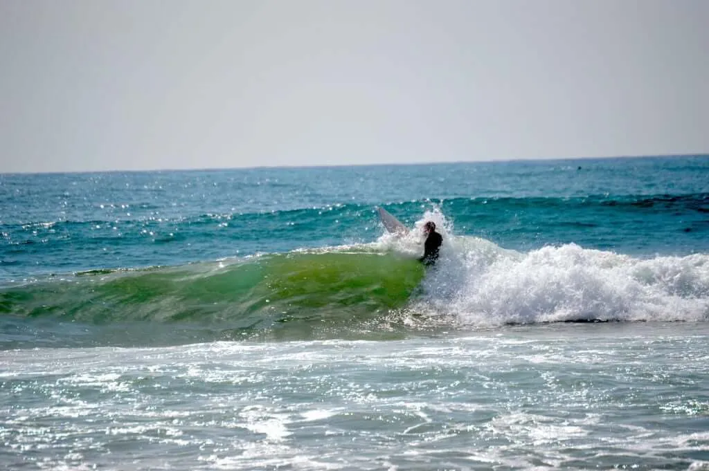Surfing action shot 3