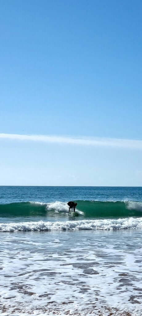 First surfing session