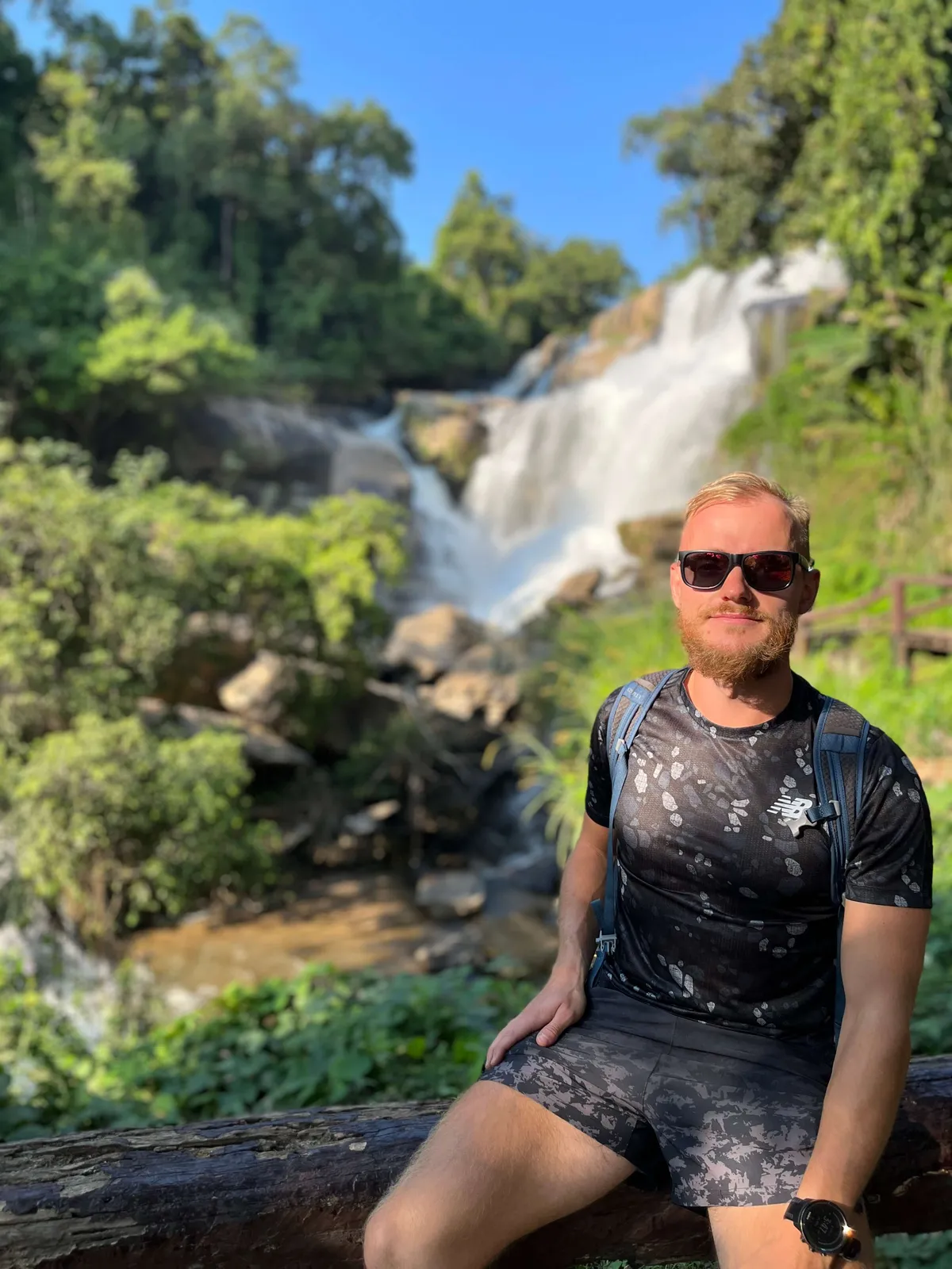 Waterfall selfie